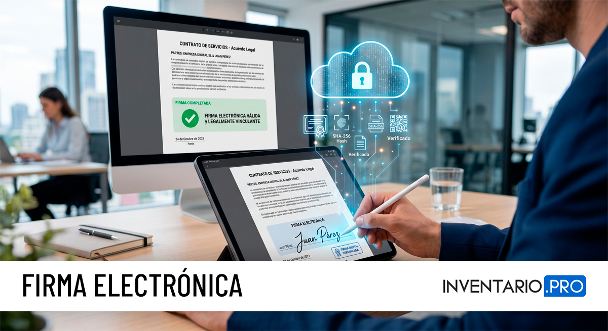 La firma electrónica ya está disponible en Inventario.pro
